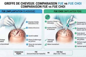 Greffe FUE et CHOI Est-ce le même chirurgien